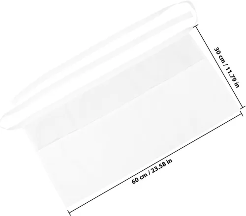 Vista 2 de SOLUSTRE Waterproof Polyester Work Apron with Large Pocket Unisex Waist Server Apron for Cooking and Canteen Use for Waitstaff and Kitchen Tasks