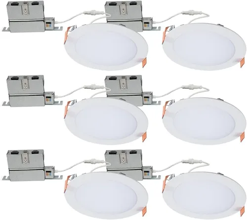 Vista 12 de HALO HLB Iluminación empotrable LED de 6 pulgadas delgada sin lata, regulable con temperaturas de color seleccionables - HLB6099FS1EMWR