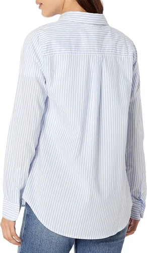 Vista 2 de Tienda Essentials - Camisa de popelina con botones, de manga larga y ajuste clásico para mujer