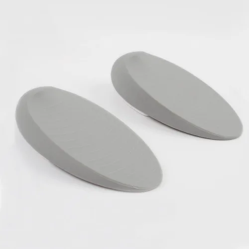 Vista 16 de HOMOTEK Paquete de 2 topes de puerta de goma con forma de cuña para puertas de puerta, protectores de pared para piso e parte inferior de la puerta