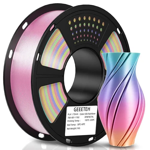Vista 19 de GEEETECH Paquete de 6 kg de filamento para impresora 3D - Filamento PLA negro de 1.75 mm ± 0.02 mm (6 carretes, 1 kg cada uno) - Alta precisión
