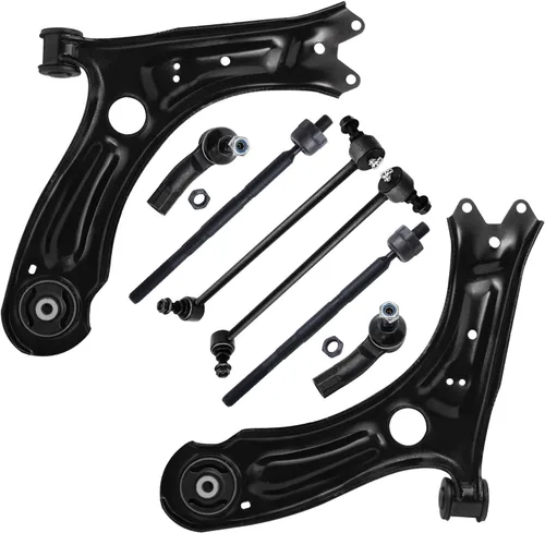 Vista 52 de Detroit Axle - Kit de 8 piezas para Chevy GMC Silverado Sierra Suburban 1500 Yukon Cadillac Escalade 2 brazos de control superior, 2 barras