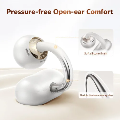 Vista 3 de QCY Crossky C50 - Auriculares abiertos con clip Bluetooth 6.0 Gris
