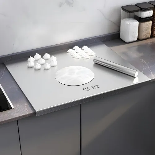 Vista 7 de Tabla de cortar de acero inoxidable 316, tablas de cortar para cocina, tabla de cortar, tabla de cortar grande para cortar carne, verduras, frutas