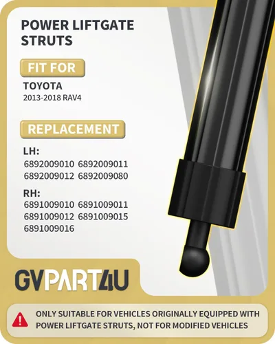 Vista 2 de Actuador de Compuerta Trasera Compatible con Toyota RAV4 2013-2018 Puntales de Elevación de Escotilla Trasera Eléctrica, Reemplazo de Soporte