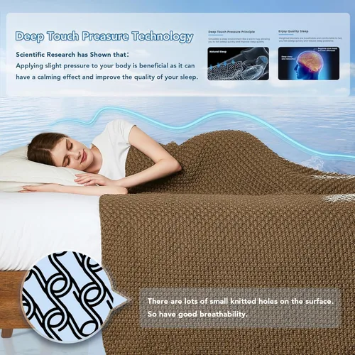 Vista 48 de Topcee - Manta con peso (3 libras, 36 x 48 pulgadas), refrescante, para dormir, perfecta para 20 a 40 libras, manta transpirable de tamaño de manta
