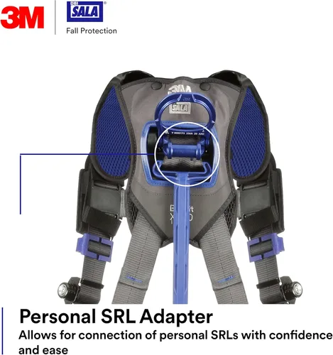 Vista 7 de DBI-SALA Arnés de seguridad para escalada/posicionamiento de distribución de peso de construcción 3M Comfort