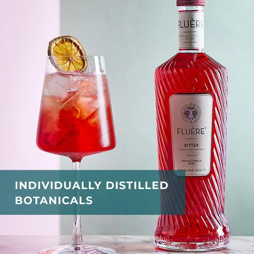Vista 9 de FLUÈRE BITTER Alternativa de licor agridulce sin alcohol Aperitivo sin alcohol galardonado Ideal para cócteles sin alcohol