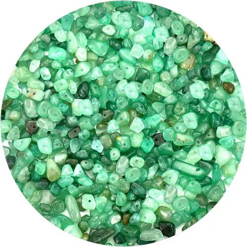 Vista 10 de Cuentas para hacer joyas, 900 cuentas sueltas de piedras preciosas de cristal natural, cuentas a granel de roca irregular con caja de plástico