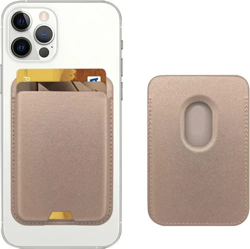 Vista 27 de Cartera magnética iLodn compatible con MagSafe para iPhone 17 16 15 14 13 12 Pro Max Air Plus, tarjetero Mag 3 Safe adhesivo para accesorios