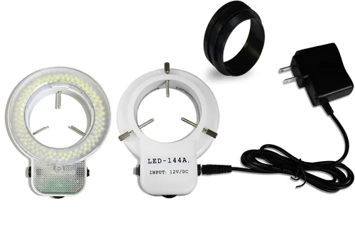 Vista 2 de Parco Scientific PA-1F-IFR07 Microscopio estéreo con zoom trinocular simulfocal, ocular de campo ancho 10x, rango de zoom de 0.7X—4.5X, rango