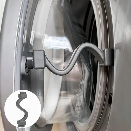 Magoog Accesorio para puerta de lavadora, "más corto, ahorro de espacio", accesorio compacto para puerta de arandela de carga frontal, mantiene la