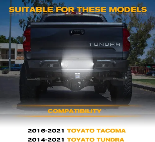 Vista 7 de POPMOTORZ Conjunto de luces LED de matrícula de repuesto con 18 SMD xenón blanco 6000K para T-oyotaTacoma 2016 2017 2018 2019 2020 2021 2022 2023