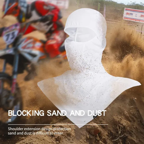 Vista 5 de Pasamontañas Protección solar de verano para motocicleta, pesca, máscara solar transpirable a prueba de viento para hombres y mujeres
