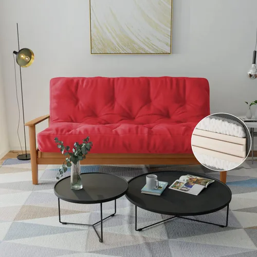 Vista 15 de Loosh Principal Colchón de espuma viscoelástica para sofá cama de tamaño matrimonial de 6 pulgadas, fabricado en Estados Unidos, beige, sin marco