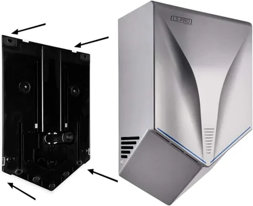 Vista 6 de LS-PRO Secador de manos automático para baños comerciales. Aire caliente de alta velocidad, manos secas en 7s. Funcionamiento sin contacto