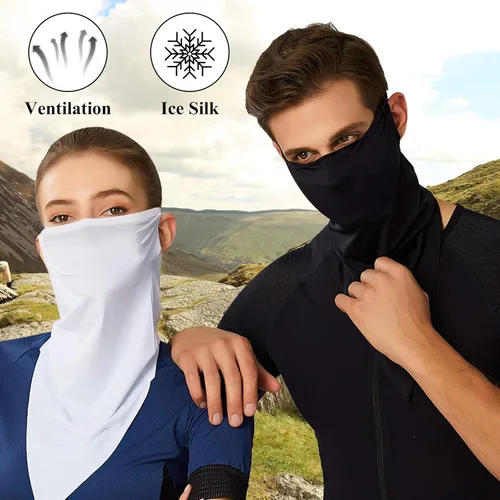 Vista 6 de JSPA Neck Gaiter Earloop Ice Silk Cooling Sports Face Scarf Balaclava Bandana Headwear for Dust Outdoors