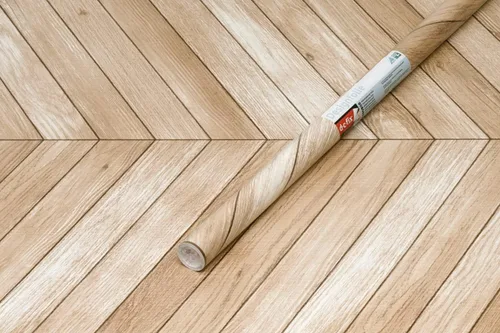 Vista 6 de d-c-fix Papel adhesivo autoadhesivo de grano de madera de cheurón, impermeable y extraíble, vinilo decorativo para cocina, encimeras, armarios, 26.5