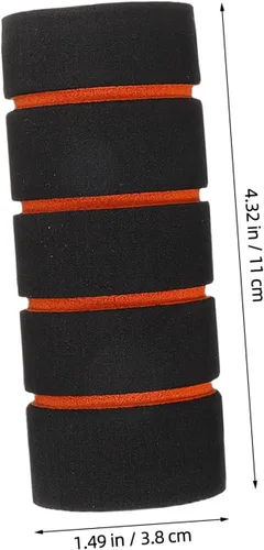 Vista 2 de Cubierta de tubo de espuma para barra de dominadas, mango de esponja gruesa, cómodo acolchado de barra de ejercicio