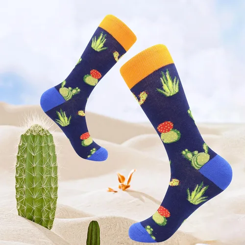 Vista 5 de BISOUSOX Calcetines novedosos para hombre, de vestir y casuales, coloridos y divertidos