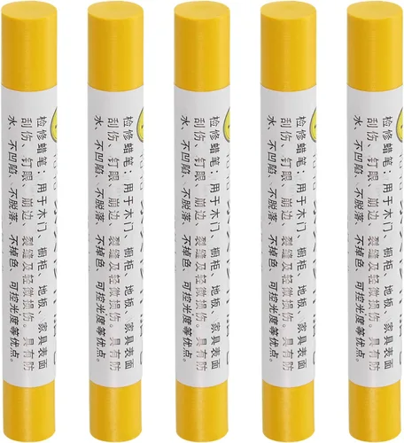 Vista 21 de uxcell Lápices de reparación de muebles, 5 unidades, barra de relleno de cera de madera, marcadores de muebles para retoque, para agujeros