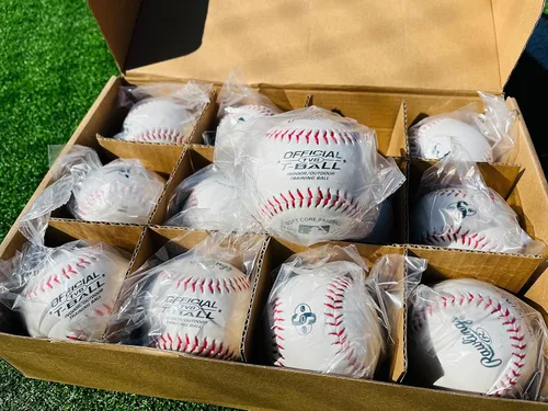 Vista 5 de Rawlings T-Balls oficiales TVB Juvenil/6u 12 unidades Núcleo de goma esponja Interior/exterior