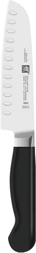 Vista 11 de ZWILLING Four Star 7-inch Hollow Edge Santoku Knife Negro/ acero inoxidable