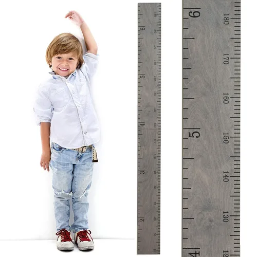 Vista 16 de Headwaters Studio Tabla de crecimiento de madera – Tabla de altura para niños, medida de pared para niños, tabla de altura para pared, regla
