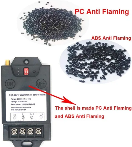 Vista 4 de Interruptor de control remoto inalámbrico de larga distancia de 6,561.7 ft de alta potencia Bomba de agua Iluminación de motor Interruptor