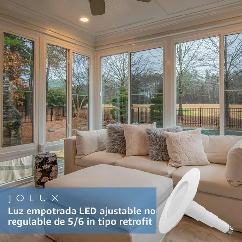 Vista 7 de Jolux Paquete de 6 focos LED retrofit no regulables de 5/6 pulgadas, 3000 K 3000 K (blanco cálido) _6