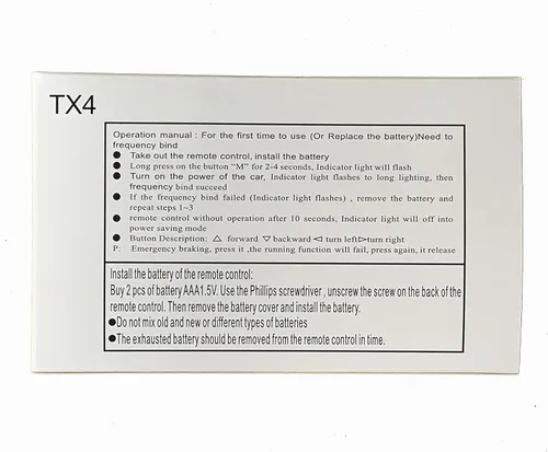 Vista 3 de weelye TX4 Kids Powered Ride on car 2.4G Bluetooth Remote Control Accessories for Children Electric Ride On Car Replacement Parts