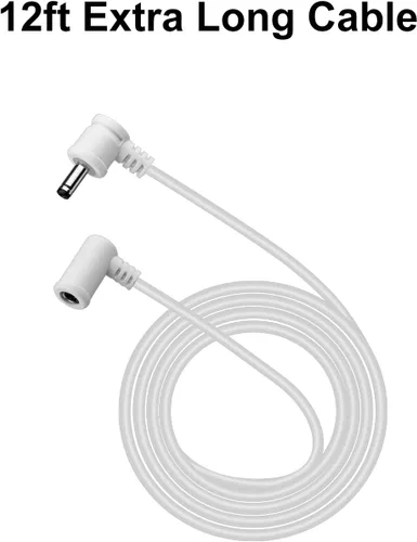 Vista 5 de Cable de extensión de alimentación para panel solar, cable de extensión de alimentación CC de 0.138 in, cable extensor de corriente continua de 12