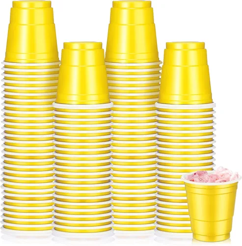 Vista 13 de Roshtia Paquete de 100 vasos de plástico de 2 onzas, mini vasos de chupito desechables de graduación de 2 onzas para fiesta de graduación, boda