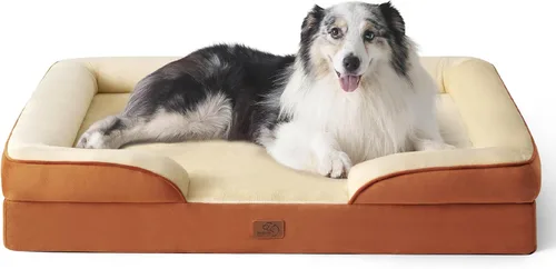 Vista 96 de Bedsure Cama ortopédica para perros de tamaño mediano – Cama lavable para perros medianos y gatos, impermeable, cómodo sofá para mascotas con funda