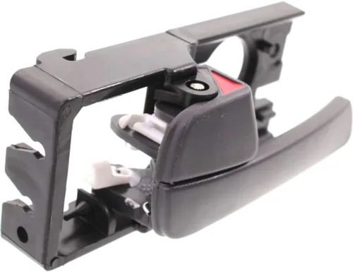Vista 3 de Para Kia Rio 2006-2011 Manija de puerta interior delantera, lado del conductor gris Con botón de bloqueo de puerta Recorte:Todos los submodelos