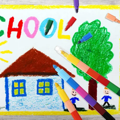 Vista 5 de Crayones apilables apilables para construir lápices coloridos para suministros de oficina escolar, 12 colores (12 piezas)