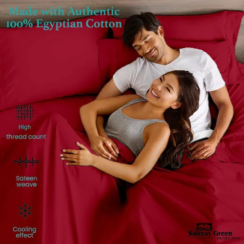 Vista 4 de Juego de sábanas tamaño individual XL, sábanas y fundas de almohada, lujosas de hotel, extra suaves, refrescantes, bolsillo profundo de hasta 16