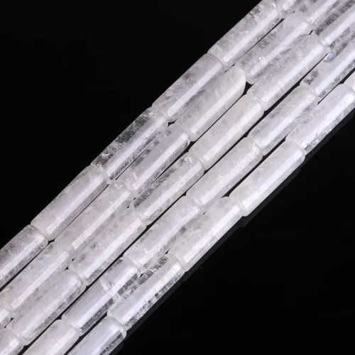 Vista 43 de GEM-Inside - Tubo de columna natural de 0.157 x 0.472 in, cuentas de piedra de lapislázuli para fabricación de joyas, 15 pulgadas
