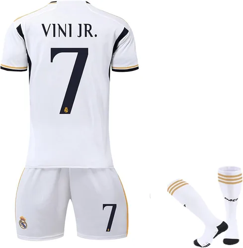 UXPEU Soccer Jersey Boys Ro'naldo Jersey Kids #7 Football Training Uniforms for Boys Youth Soccer Shirts and Shorts Kit Set