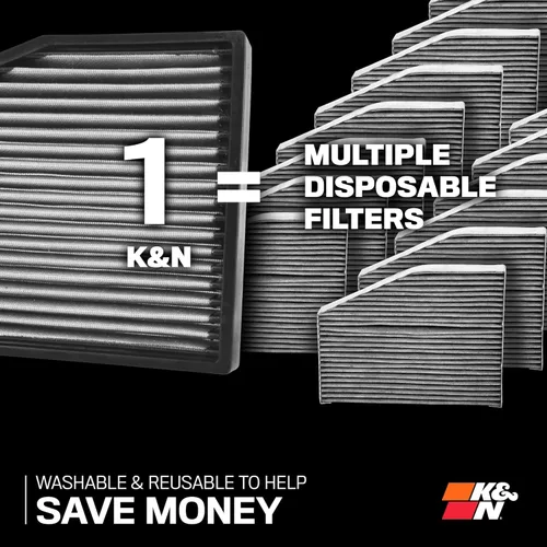 Vista 6 de K&N Premium - Filtro de aire para cabina