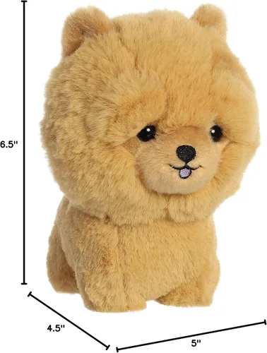 Vista 6 de Aurora® Playful Teddy Pets™ Chow Chow - Animal de peluche, diseño único, juego sin fin, color marrón, 6.5 pulgadas