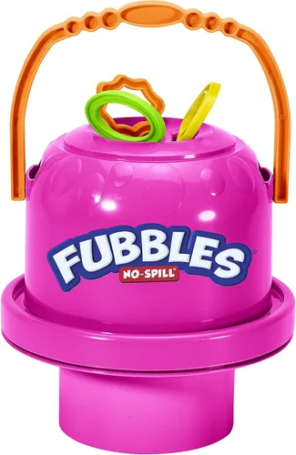 Vista 7 de Little Kids Fubbles - Cubo de burbujas grande sin derrames, color rosa, para juegos infantiles