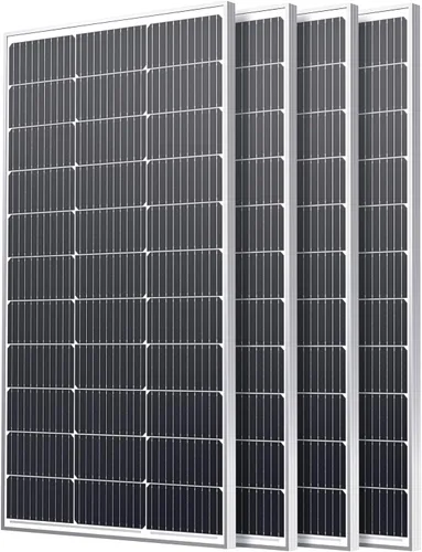 Vista 11 de Panel solar de 12 V 100 W, panel solar de 100 vatios con diseño de alto rendimiento, módulo fotovoltaico monocristalino de alta eficiencia