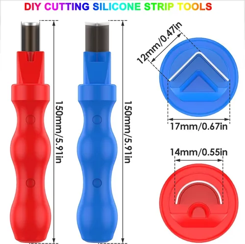 Vista 5 de JARBIH Cubierta de tira de luz LED flexible de neón separada, 16.4 pies 0.236 in sin desgaste, cubierta de difusor de silicona flexible con 2