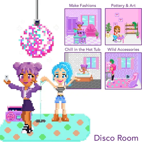 Vista 7 de Skyrocket Pixel Stars Dreamhouse - Crea una versión de ensueño virtual de ti mismo!