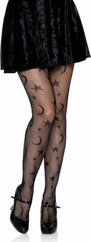 Vista 19 de Leg Avenue Women's Dark Alternative Fishnet Tights multicolor/fantasía (Barbed Wire)