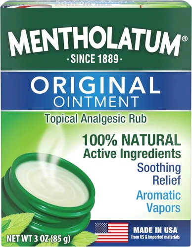 Mentholatum Original Vapor Chest Rub, Topical Analgesic Ointment, Vapors Soothe Nasal Passages & Relieve Chest and Muscle Aches Due To Cold & Cough,