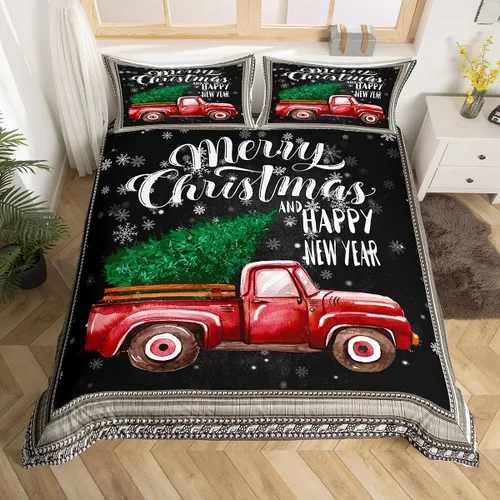 Vista 32 de Funda de edredón Happy Camping, juego de ropa de cama para niños, casa rodante, camper, funda de edredón vintage de madera estilo granero