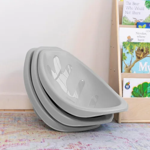 Vista 82 de ECR4Kids Leaf Asiento de suelo, silla mecedora, morado, 6 piezas