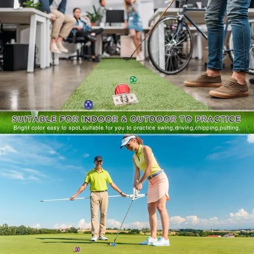 Vista 7 de Hiboom Una docena de bolas de golf metálicas para mujeres, bolas de golf para mujeres para máxima distancia y tiros más rectos, regalo ideal